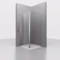 RGW Z-050-1 100х185 см для душевой двери, профиль хром, стекло прозрачное 6 мм