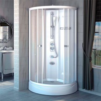 Радомир Паола-2 105x105 1-05-1-0-0-0580 стекло прозрачное, профиль белый, без крыши