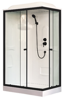 Royal Bath 120х80 RB 8120HP1-T-BL стекло прозрачное, профиль черный