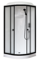 Royal Bath 90х90 RB 90HK1-M-BL стекло матовое, профиль черный