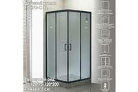 Royal Bath 95х85 RB HPD-C-BL стекло матовое, профиль черный