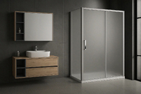 Royal Bath Accord 105х100 RB 1105HPS-C-S стекло матовое, профиль сатин