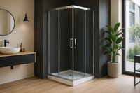 Royal Bath HPD 70x70 RB70HPD-T-CH стекло прозрачное, профиль хром