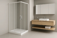 Royal Bath HPD 70x70 RB70HPD-T стекло прозрачное, профиль белый