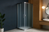 Royal Bath HPD 75x70 RB7075HPD-C-CH стекло матовое, профиль хром