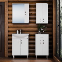 СанТа Грация 60 см 2 дверцы, напольная белая