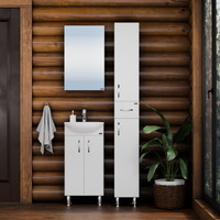 СанТа Сити 40 см 2 дверцы, напольная белая