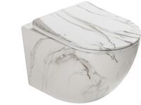 SantiLine SL-5005MRB серый мрамор, с крышкой микролифт