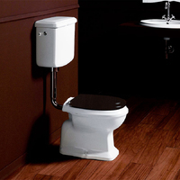 Simas Arcade AR801bi со средним бачком, с боковой ручкой хром, белый