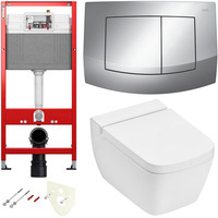 Tece Комплект 5в1 (кнопка, унитаз подвесной, инсталляция, крепёж, звукоизоляция)