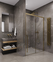 Timo T52L 120х200 TDSS-120/17C-8L стекло прозрачное, профиль матовое золото