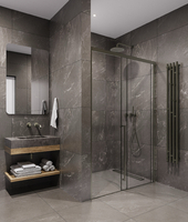 Timo T49L 130х200 TDSS-130/13C-8L стекло прозрачное, профиль никель