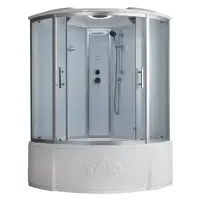 Timo Standart 125x125 T-6625SF стекло матовое, профиль серебро