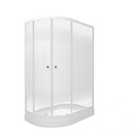 Тритон Коралл-Лайт 120х80 В Щ0000068952 правый, стекло Лайт, профиль белый, с поддоном