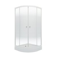 Тритон Лайт 100х100 А Щ0000061794 стекло лайт, профиль белый, с поддоном