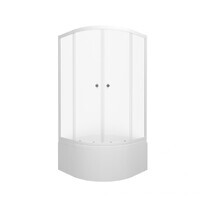 Тритон Вельвет 90х90 Б Щ0000065752 стекло Вельвет, профиль белый, с поддоном