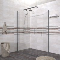 Тритон Терра-Графит 120х90 Щ0000073938 стекло прозрачное, профиль графит