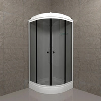 Тритон Грэй 88x88 A Щ0000066361 стекло тонированное, профиль белый