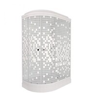 Тритон Коралл 120х80 А Щ0000061818 правая, стекло мозаика, профиль белый