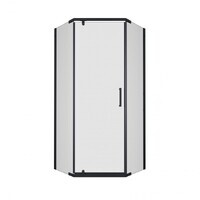 Тритон Дека-Блэк 90х90 Щ0000059783 стекло прозрачное, профиль черный, без поддона