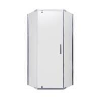 Тритон Дека-Хром 100х100 Щ0000056789 стекло прозрачное, профиль хром, без поддона