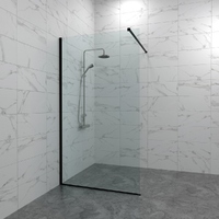 Triton Pro Плано 100x200 Щ0000072404 стекло прозрачное, профиль черный