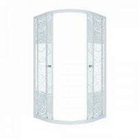 Тритон Стандарт Узоры 100x100 Щ0000026697 стекло узорчатое, профиль хром