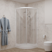 Тритон Ультра 90х90 см Щ0000053672 без поддона, стекло прозрачное, профиль белый