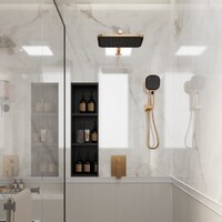 Veconi Avella AV-410-G-C4 без излива, золото брашированное