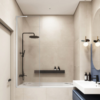 Шторка для ванны Veconi Palau Palau 60x150 PL84-60-01-C8 стекло прозрачное, профиль хром