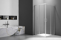 Veconi Rovigo 80x80 RV101-80-01-C4 стекло прозрачное, профиль хром