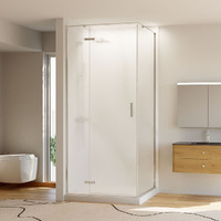 Veconi Rovigo 90x90 RV073R/L-9090-06-C4 стекло дождь, профиль хром, без поддона