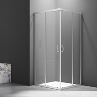 Veconi Rovigo 90x90 RV101-90-01-C4 стекло прозрачное, профиль хром