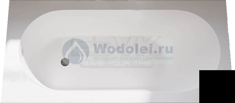 Ванна из искусственного камня Veconi Stampo 170x70 STM17070BM черная матовая