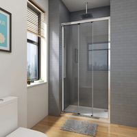 Veconi Vianno 111x195 VN28-110-01-C8 стекло прозрачное, профиль хром