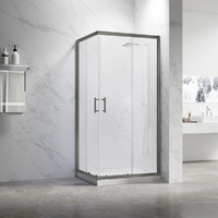 Veconi Vianno 120x80 RV27GM-12080-01-C8 стекло прозрачное, профиль оружейная сталь, без поддона