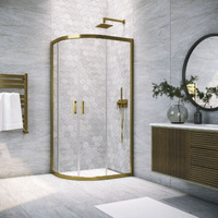 Vegas-Glass 100x90  ZS-F TUR NOVO 100*90 05 01 профиль бронза, стекло прозрачное