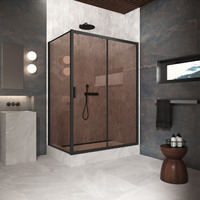 Vegas-Glass 105x80 ZP+ZPV Protec 105*80 02М 05 профиль черный матовый, стекло бронза