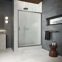 Vegas-Glass 110 см ZP Protec 110 06 10 профиль GunMetal, стекло сатин