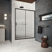 Vegas-Glass 110 см ZP Protec h1900 110 02М Moru профиль черный матовый, стекло moru