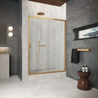 Vegas-Glass 110 см ZP Protec h1900 110 03 02 профиль золото матовое, стекло шиншилла