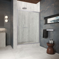 Vegas-Glass 110 см ZP Protec h1900 110 07 02 профиль матовый хром, стекло шиншилла