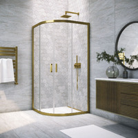 Vegas-Glass 120x120  ZS TUR NOVO 120 05 01 профиль бронза, стекло прозрачное