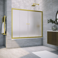 Vegas-Glass 150x140  Z2V NOVO 150 03 10 профиль золото матовое, стекло сатин