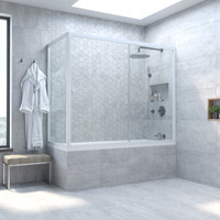 Vegas-Glass 150x90  ZV+ZVF NOVO 150*90 01 01 профиль белый, стекло прозрачное