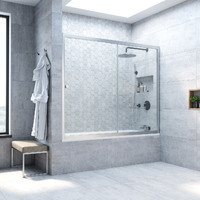 Шторка для ванны Vegas-Glass ZV TUR+NOVO  190x140  ZV NOVO 190 07 01 профиль матовый хром, стекло прозрачное