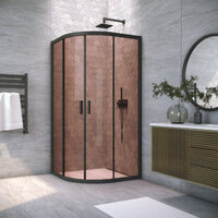 Vegas-Glass 80x80  ZS NOVO h2000 80 02М 05 профиль черный матовый, стекло бронза