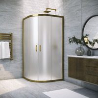 Vegas-Glass 80x80  ZS TUR NOVO 80 05 10 профиль бронза, стекло сатин