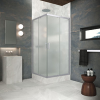 Vegas-Glass ZA Protec 120x120 ZA Protec h1900 120 07 10 профиль матовый хром, стекло сатин