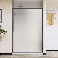 Vincea City 130x195 VDS-5CT130CLGM стекло прозрачное, профиль вороненая сталь